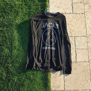 Jacks Surfboards black long sleeve shirt